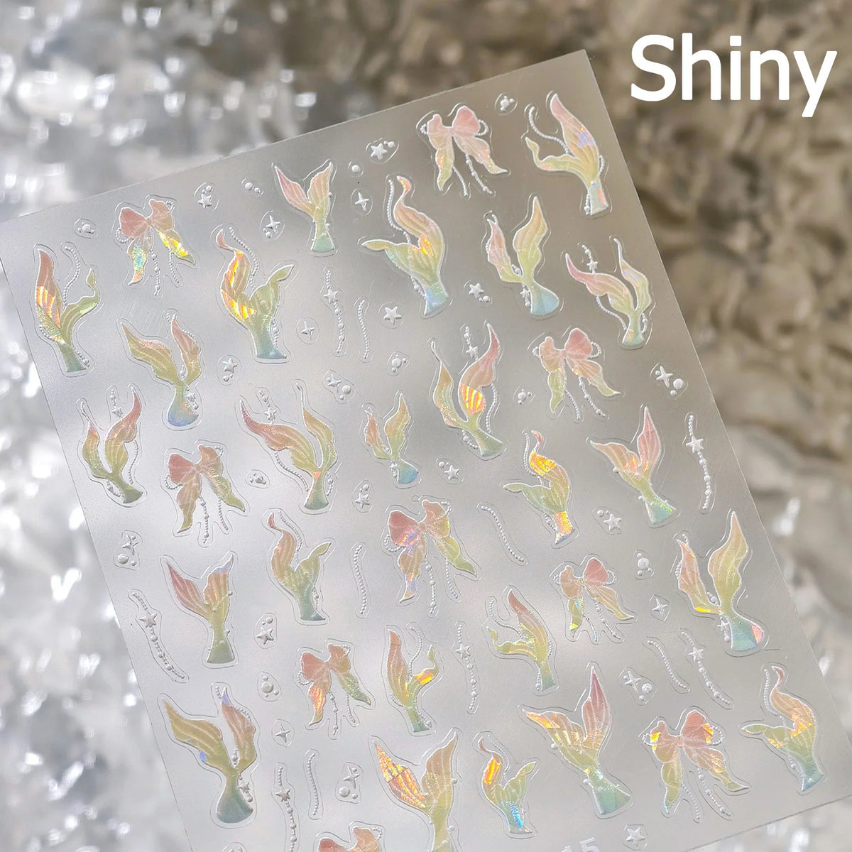Gold Stamped Shell Conch Scallop Starfish Pearl 5D Embossed Self Adhesive Nail Art Stickers Delicate Ocean Style Manicure Decals