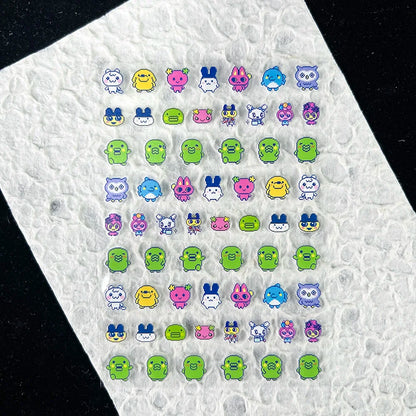 Cute Y2k Stytle Pvc Ancient Small Animals Adhesive Stickers Nail Art Waterproof Diy Charms Loptop Phone Case Scrapbook Sticker
