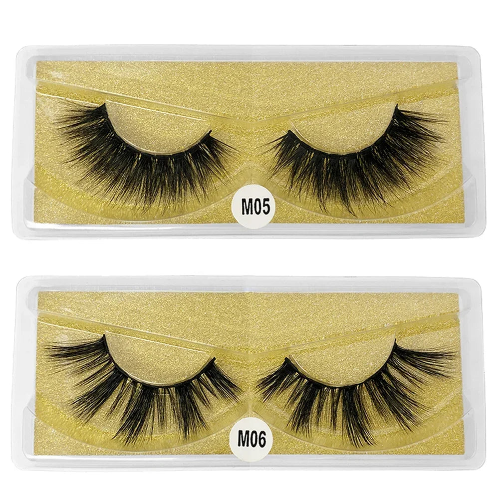 30 Pairs 3d Mink Lashes Natural Mink Eyelashes False Eyelash Makeup Thick Fake Lash In Bulk