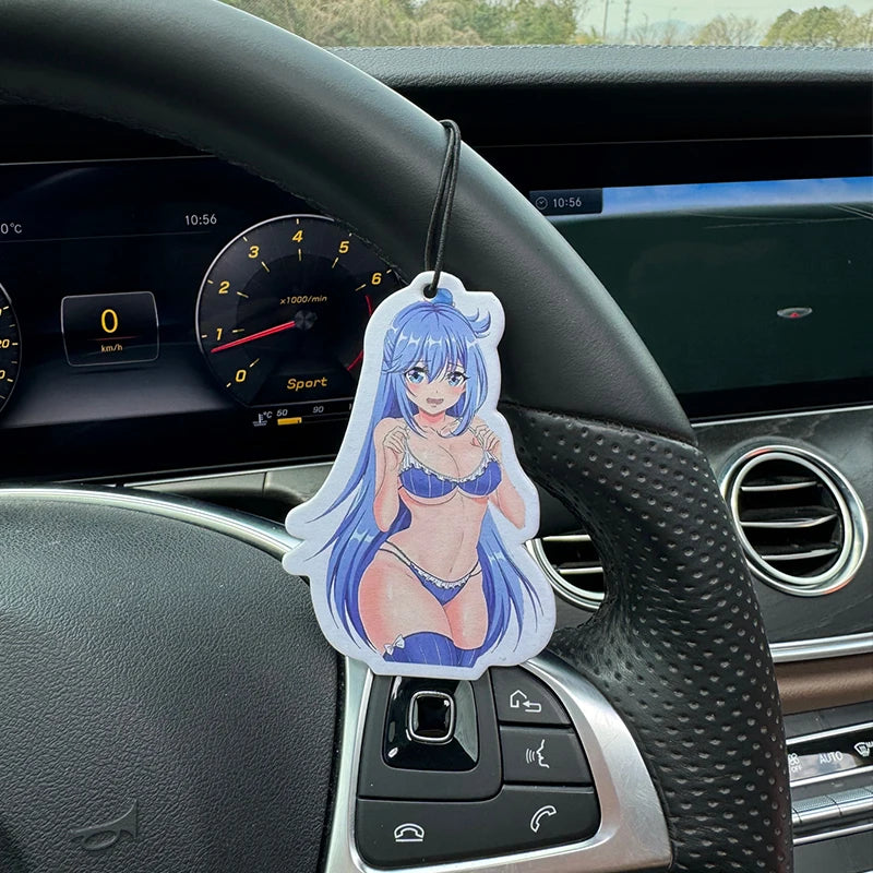 Cute Bikini Girl Hilton (Hotel Scent) Unisex Car Perfume and Non-Toxic Air Freshener |   Natural Essential Oils and Aromatherapy Scent Tablets (Noroili/Grapefruit/Cedar) |   Hanging Type and Dual-Purpose with Vent Clip |   Lo