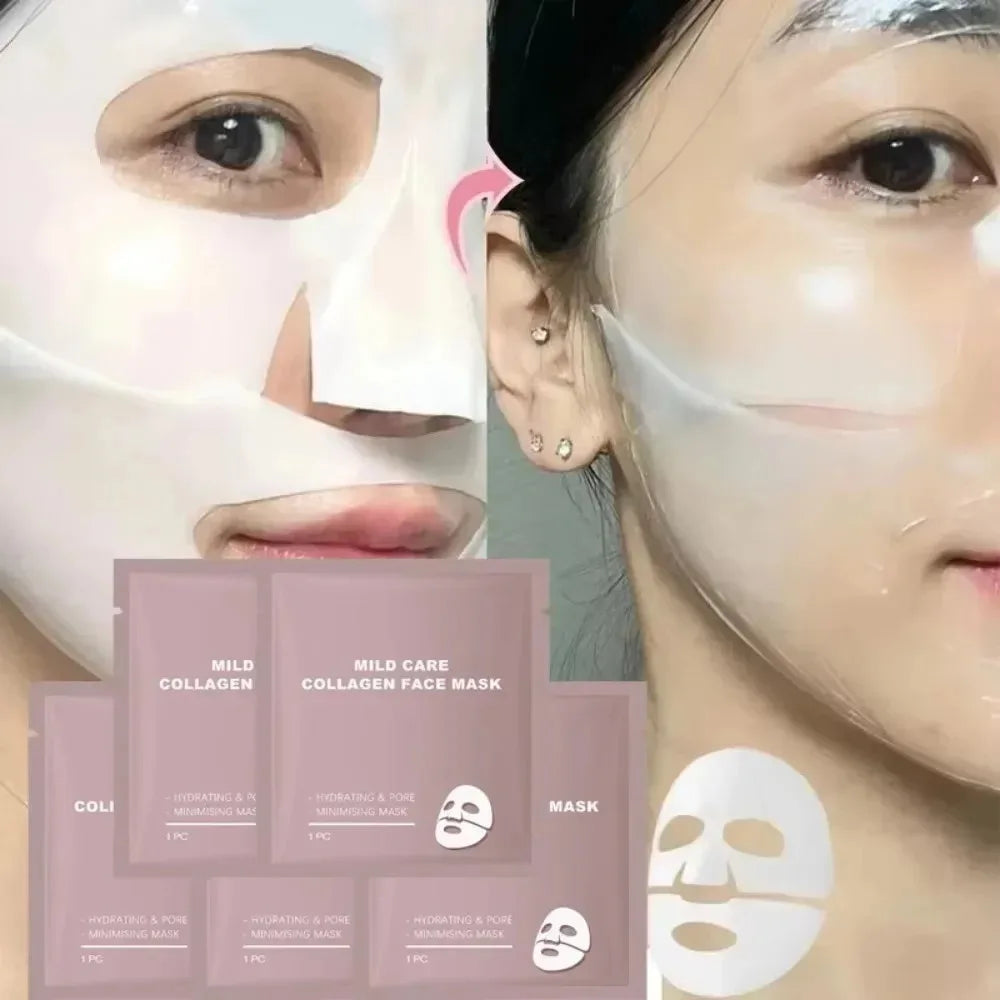 Bio Collagen Face Mask Shrink Pores Deep Hydrating Overnight Mask Moisturizing Refreshing Brightening Face Skin Care