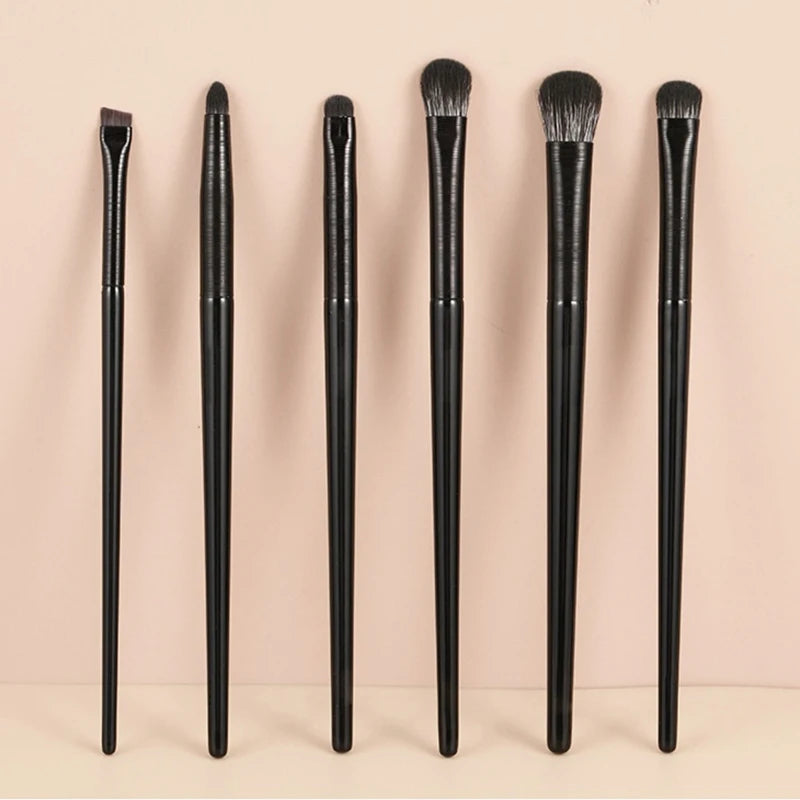 6PCS Eyes Makeup Brushes Set Professional Soft Contouring Eyeshadow Eyeliner Eyebrow Brush Women Facial Beauty Cosmetic Tool.