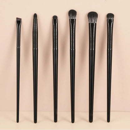 6PCS Eyes Makeup Brushes Set Professional Soft Contouring Eyeshadow Eyeliner Eyebrow Brush Women Facial Beauty Cosmetic Tool.