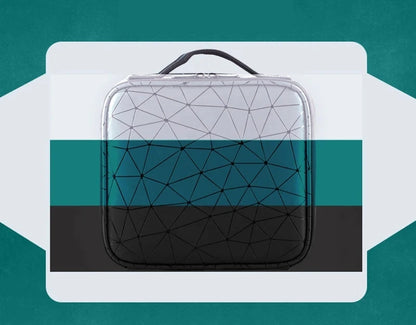 New PU Leather Cosmetic Bag For Women Professional Makeup Case Travel Toiletry Makeup Bag Beauty Nail ToolBox Make Up Handbag