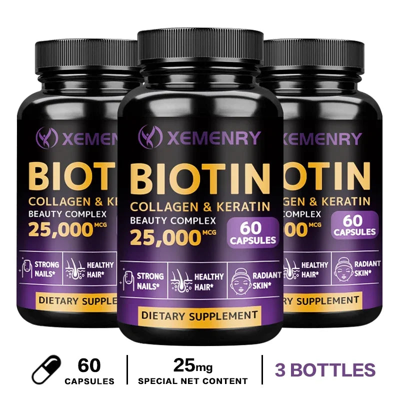 Biotin Collagen and Keratin Beauty Complex - Promotes Healthy Skin and Nails