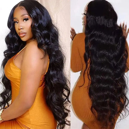13X4 Lace Frontal Human Hair Wigs For Women 28 Inch  Brazilian Body Wave Lace Front Wig Pre-plucked Hairline with Baby Hair Wigs