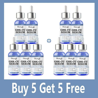 Copper Peptide Serum Anti Aging Face Serum Firming Lifting Fade Fine Lines Pore Shrinking Moisturizer Hyaluronic Acid Skin Care