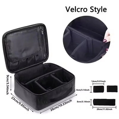 Female Makeup Case Professional Beauty Brush Embroidery Manicure Tool Cosmetic Storage Box Waterproof Women Makeup Bag