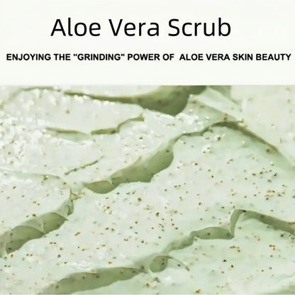 500g Aloe Vera Exfoliating and Purifying Scrub, Rich in Aloe Vera Extract, More Skin-Friendly, with a Fresh Scent, Long-Lasting