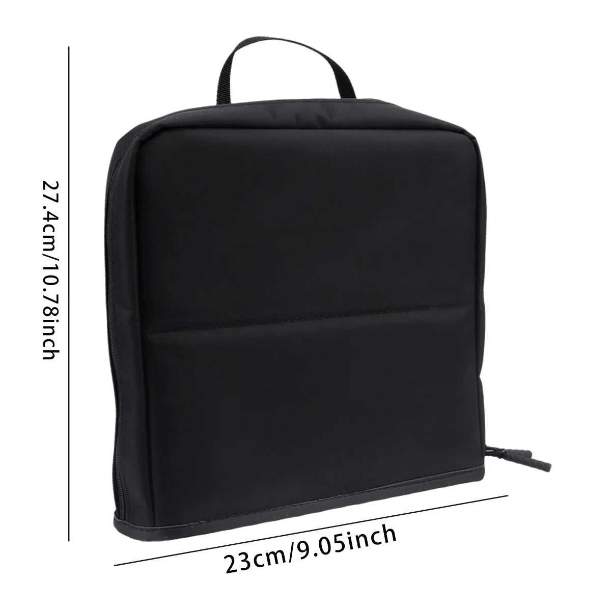 Large Black Foldable Makeup Bag 14-40 Hole Storage Organizer for Beauty Brushes Cosmetic Pouch with Handles