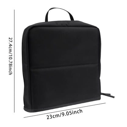 Large Black Foldable Makeup Bag 14-40 Hole Storage Organizer for Beauty Brushes Cosmetic Pouch with Handles