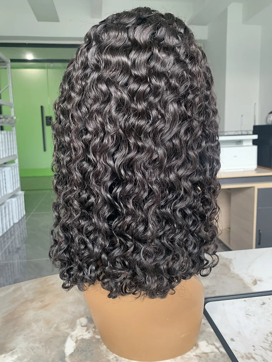 22 24 inch Water Wave 100% Human Hair 13x4 Lace Front Wig Raw Vietnamese 5x5 Glueless Transparent Lace Wigs Curly Pre Plucked