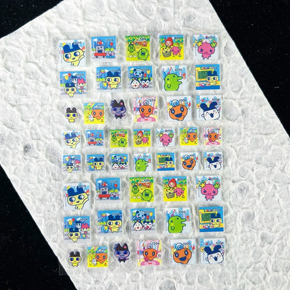 Cute Y2k Stytle Pvc Ancient Small Animals Adhesive Stickers Nail Art Waterproof Diy Charms Loptop Phone Case Scrapbook Sticker