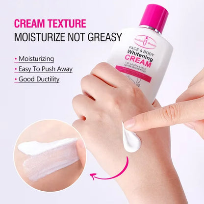 120ml Face Body Bleaching Cream Collagen Face Body Lotion Feminine Improve Dark Skin Gentle Nourishing Dark Skin Care for Women