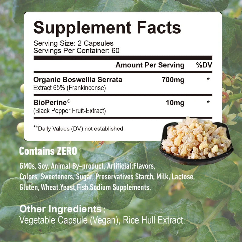 Boswellia Extract - Joint Support, Bone Health, Joint Support for Mobility and FlexibilitySupplements