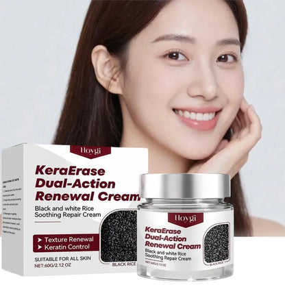 KeraErase Dual-Action Renewal Cream Antioxidant Face Cream Black&White Rice Soothing Repair Cream FOR ALL SKIN Korean Skincare