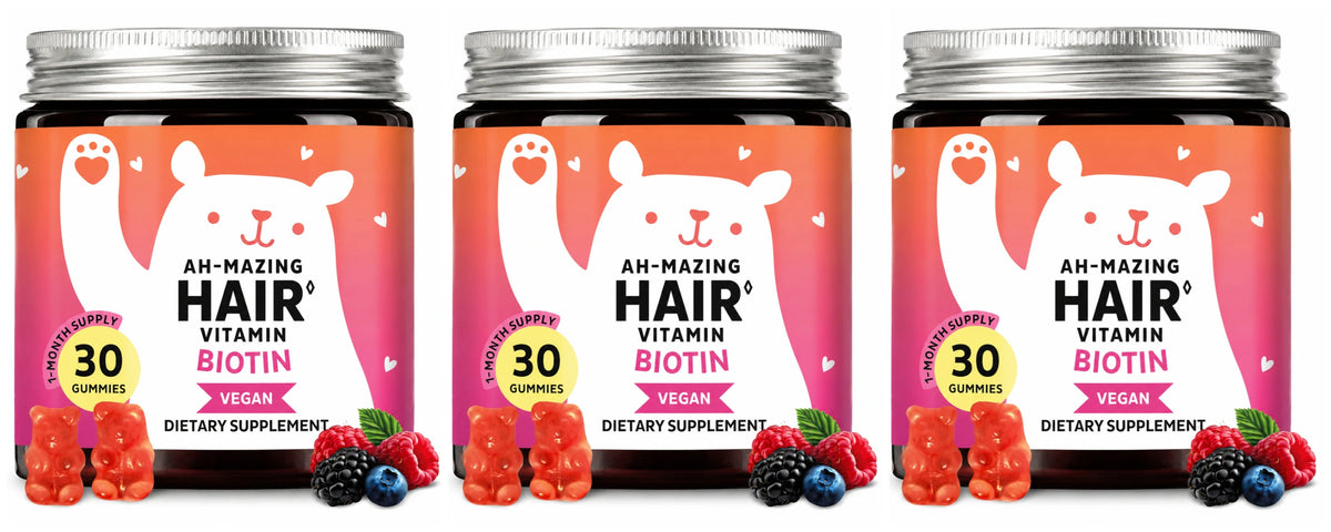 Biotin Gummies 5000 Mcg Hair Skin Nails Support Vegan Beauty Vitamins 30 Gummies Daily Wellness Supplement
