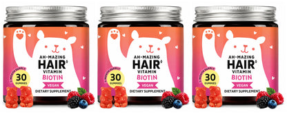 Biotin Gummies 5000 Mcg Hair Skin Nails Support Vegan Beauty Vitamins 30 Gummies Daily Wellness Supplement