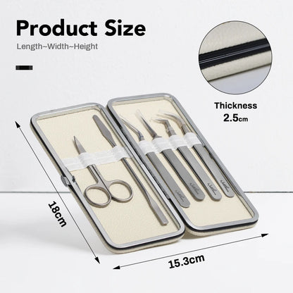 NATUHANA Eyelash Extension Tweezers Case Protective Storage Box Lash Makeup Tools Holder Colorful Tweezers Cover Case