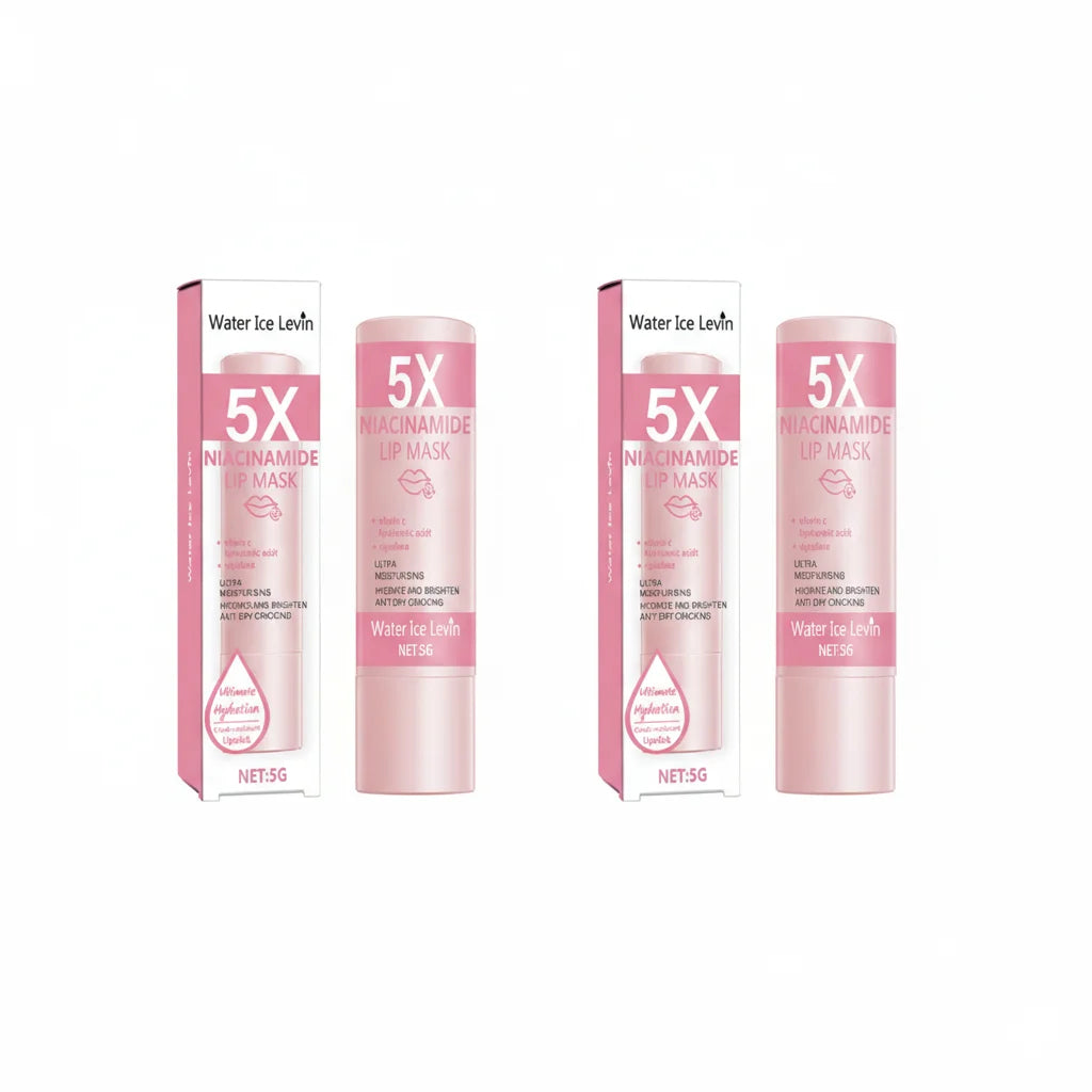 Niacinamide Lip Mask 5g with Vitamin C & Hyaluronic Acid - Ultra Moisturizing Hydrating Brightening Lip Balm, Anti Dry Cracking