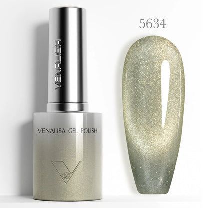 10ml Venalisa Hema Free TPO Free Gel Nail Polish Christmas New Year Soak Off Glitter Red Colors Cat Eye Magnet Nail Gel Polish