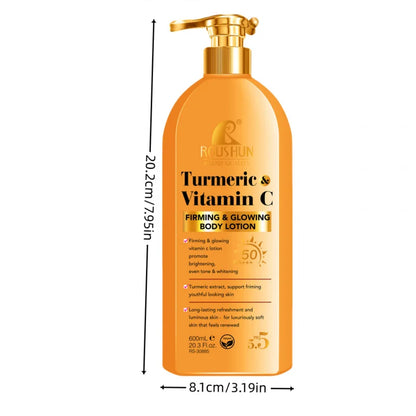 Turmeric VITAmin C Sun Cream SPF50 Body Lotion Sunscreen 2-in-1 Moisturizing Body Lotion Refreshing Moisturizing