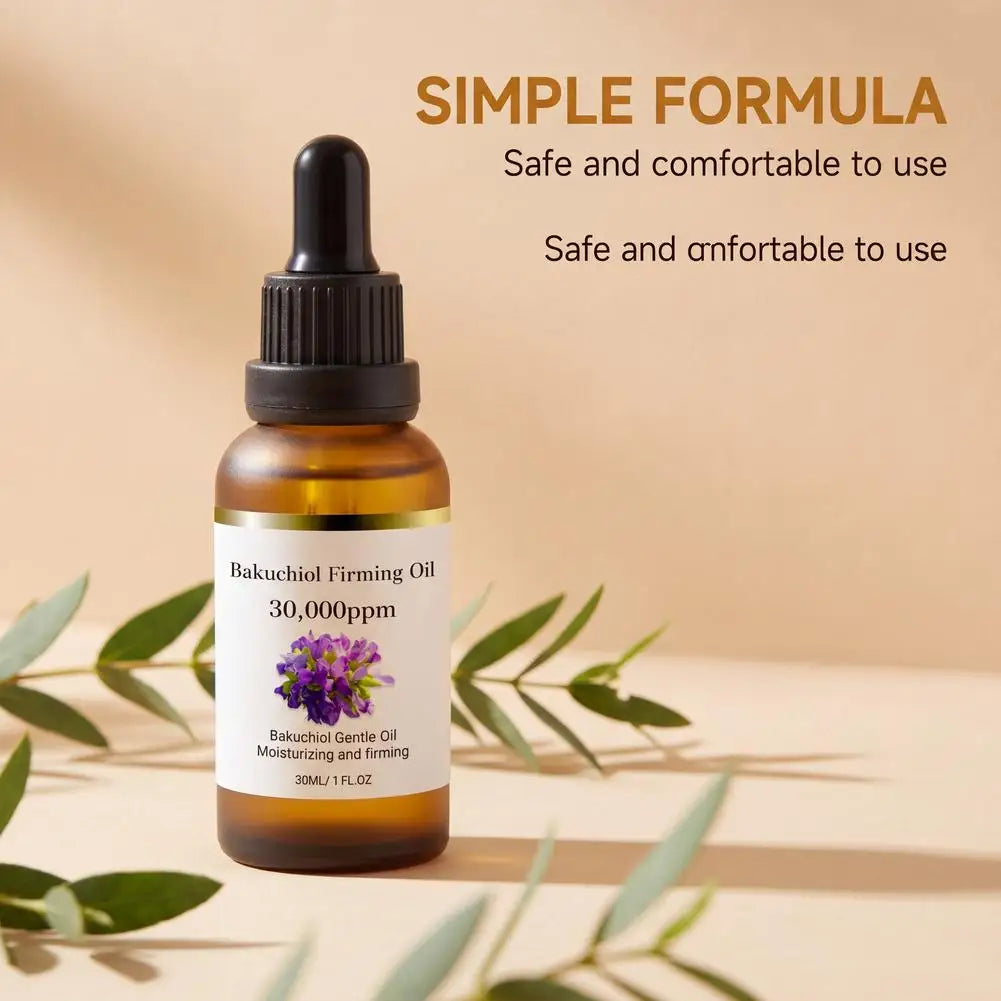 Natural Bakuchiol Facial Oil Deep Nourishing Elasticity Repair Skin Serum Hydrating Brightening Anti Wrinkle Skin Care 30ml