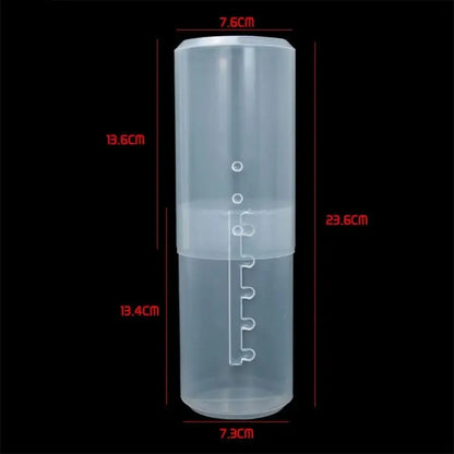 New Transparent Adjustable Height PVC Makeup Brush Holder Display Storage Cup Organizer With Lid Dustproof Toiletry Package Box