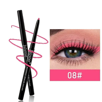 1/3Pcs Waterproof and Sweat-Proof Black Matte Eyeliner Pencil Long-Lasting Smudge-Proof Eye liner Suitable for Heavy Eyes Makeup