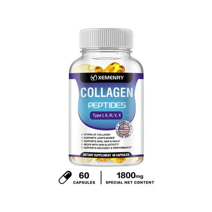 Collagen Peptide - Anti-Aging, Anti-oxidation, Anti-wrinkle, Type I, II, III, V Premium Collagen ComplexSupplements
