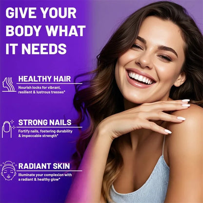 Biotin Collagen Keratin Supplement - Supports Hair & Skin Health, Promotes Collagen Synthesis, Anti-oxidation, Improves EnergySu