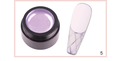 5ML/Jar Silver Metallic Painting Gel Nail Polish Sparkling Glitter Nail Art Gel Varnish Mirror Effect UV Gel Polish Manicure Art