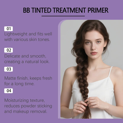 BB Cream Long Lasting Pore Tinted Moisturizer Makeup Isolation Waterproof Sweatproof Balance Oil Shine Facial Primer Foundation
