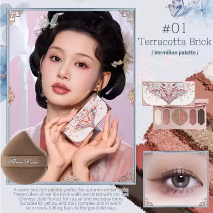 Flower Knows Makeup Bunny Garden Eyeshadows Collection 6-Color Long Lasting Makeup Natural Nudes Waterproof Eye Shadows Palette