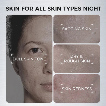 120G NING Overnight Repair Mask – Astaxanthin & Organic Antioxidants for Skin Renewal, Niacinamide Brightening & Hydration