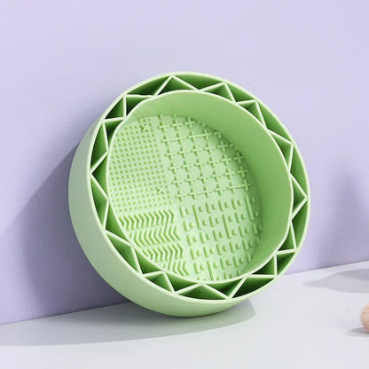 1Pcs Silicone Makeup Brush Washing Bowl Cleaning Box Sponge Powder Puff Washer Beauty Egg Drying Storage Makeup ToolArtifact