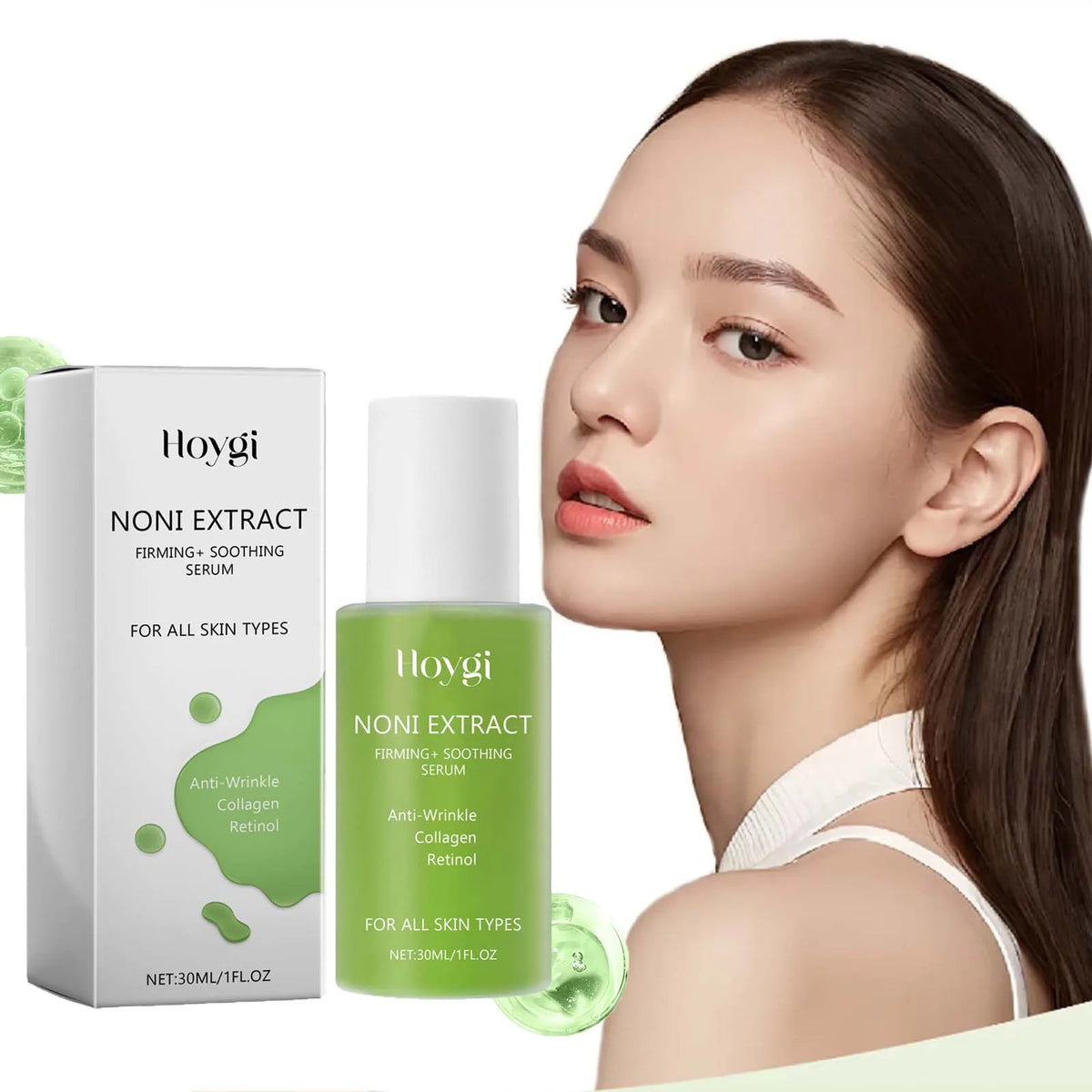 Retinol Serum Noni Fruit Essence Nourishing Brightening & Plumping Moisturizing Firming Smoothing Soothing Facial Skin Care