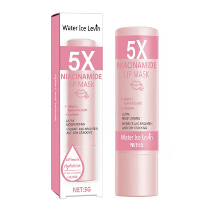 Niacinamide Lip Mask 5g with Vitamin C & Hyaluronic Acid - Ultra Moisturizing Hydrating Brightening Lip Balm, Anti Dry Cracking