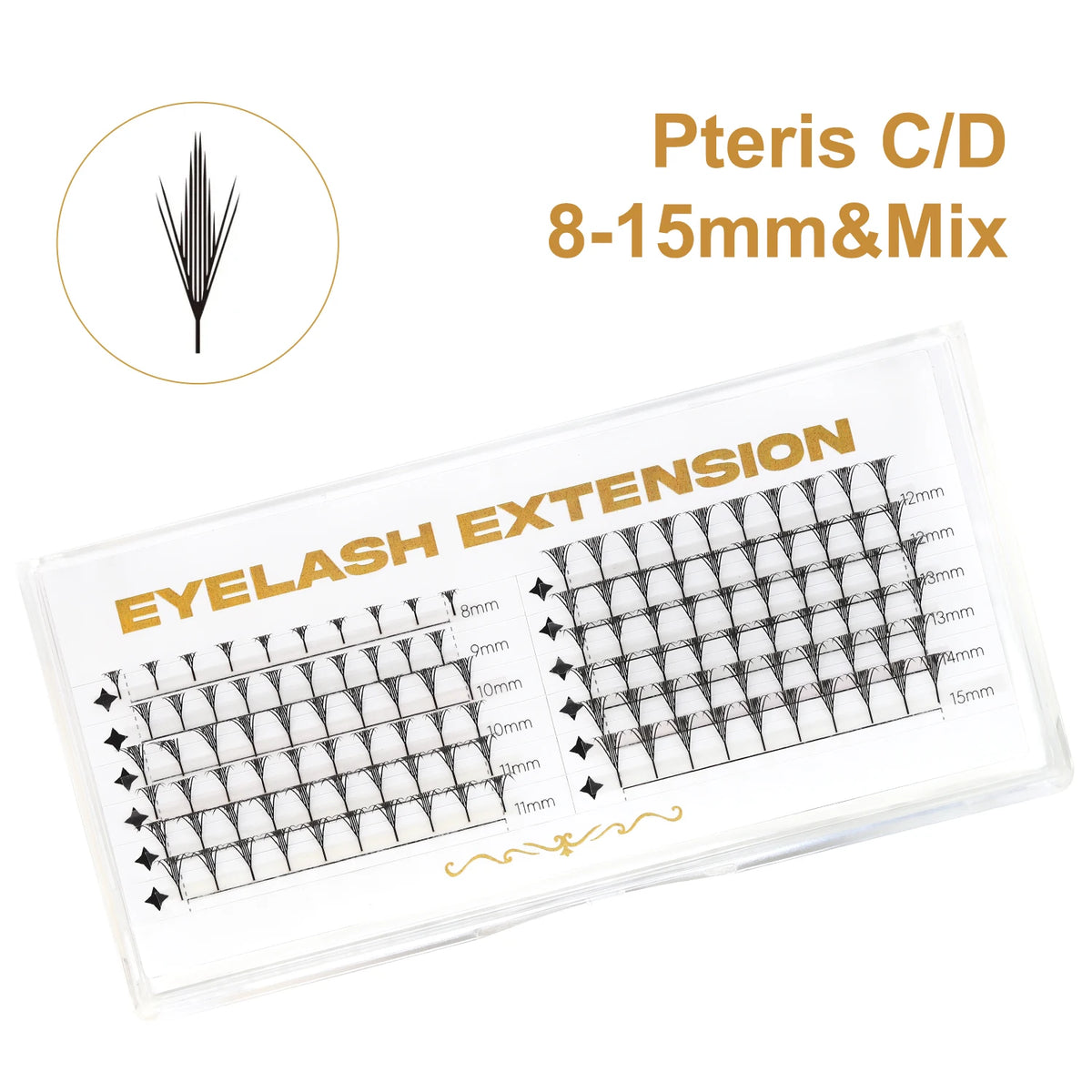 New Fashion Shiny Tinsel Anime Lashes Holographic Manga False Eyelashes Comic Spire Eyelash Extension For Christmas Party Makeup