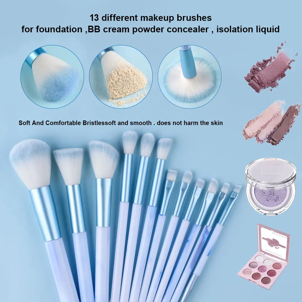 NEW 12PCS Makeup Brushes Set Soft Fluffy Eyeshadow Foundation Blush Powder Blending Christmas Gift Female Cosmetics Beauty Tools
