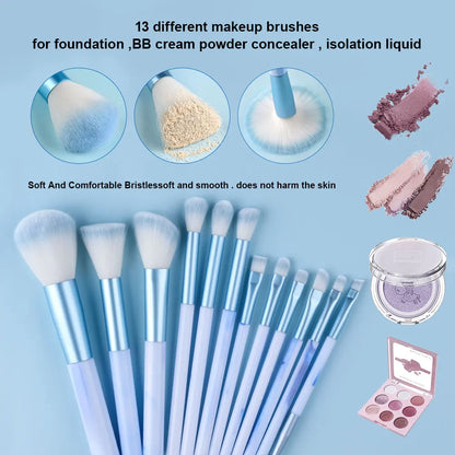 NEW 12PCS Makeup Brushes Set Soft Fluffy Eyeshadow Foundation Blush Powder Blending Christmas Gift Female Cosmetics Beauty Tools