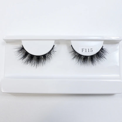 Natural Mink Lashes High Quality Fashion Classic Soft Full Strip Lashes Makeup 12mm Short Mink Eyelashes