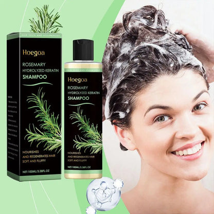 1/2PCs Rosemary Hair Growth Shampoo Thickening Hydrolyzed Keratin Dry Frizzy Damaged Repair Moisturizing Scalp Cleaning Shampoo