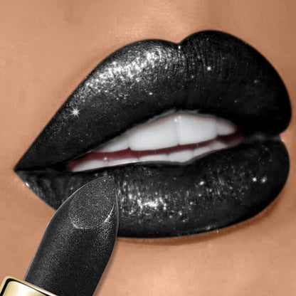 10  Colors Glitter Lipstick Waterproof Long Lasting Diamond Pearlescent Metallic Lipstick Lipgloss Women Lips Makeup Cosmetic