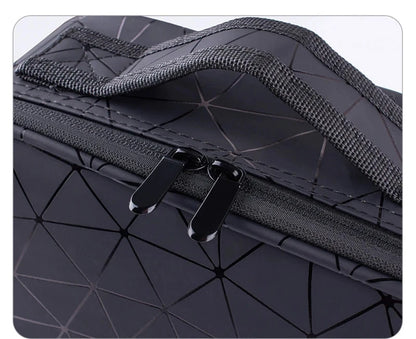 New PU Leather Cosmetic Bag For Women Professional Makeup Case Travel Toiletry Makeup Bag Beauty Nail ToolBox Make Up Handbag