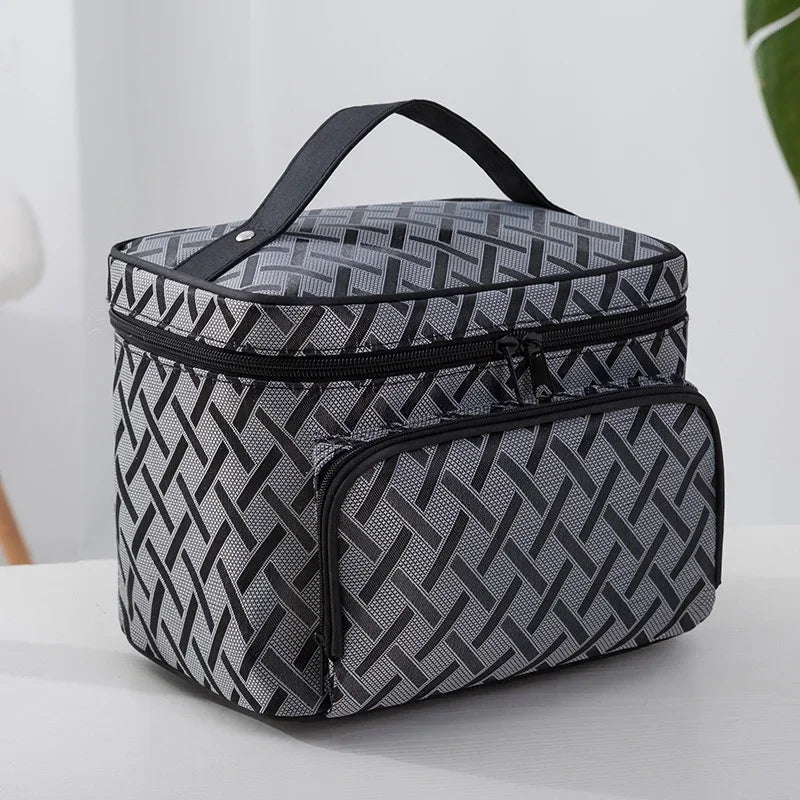 Brand Design New Large Capacity Flower Cosmetic Bag Zipper Cosmetic Box Storage Organizers Travel Toiletry Makeup Bag SZL806