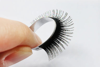 Christmas Mix Color Glitter Lashes Fashion Shiny Colorful Russian Volume Individual Eyelash Extensions Colors Glitter Lashes