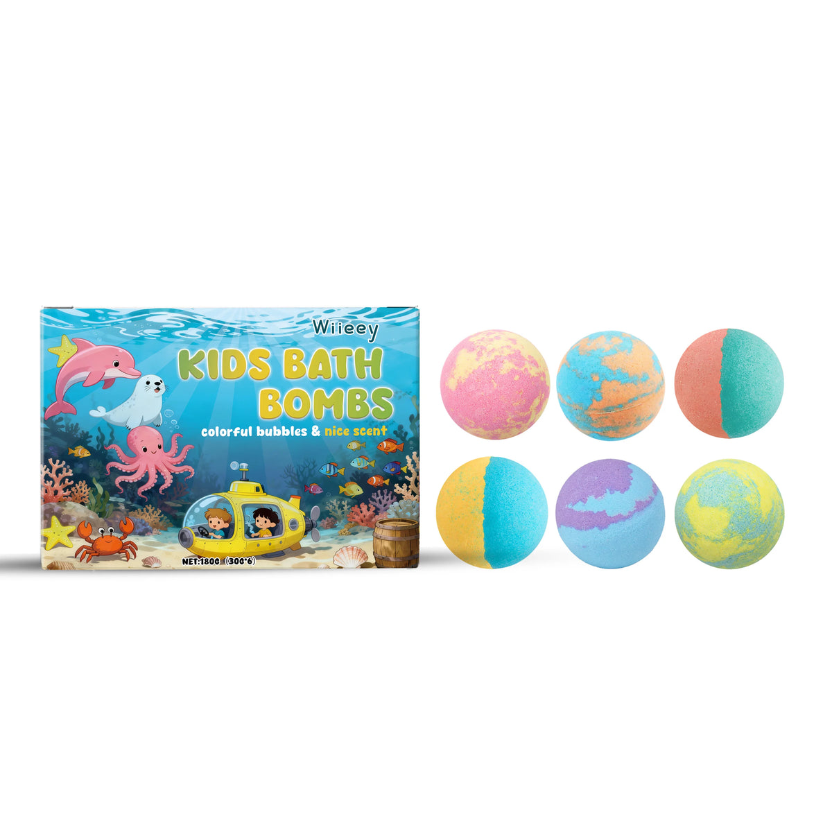 1/4/6/12pcs Bath Bombs Set with Surprise Toys Inside Natural Organic Bubble Bath Fizzies Balls Gift for Holiday Gift Set