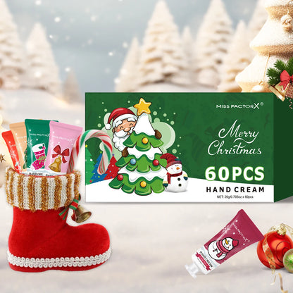 60 piece Christmas hand cream gift box set, advanced essence moisturizing and moisturizing, suitable for dry and cracked skin
