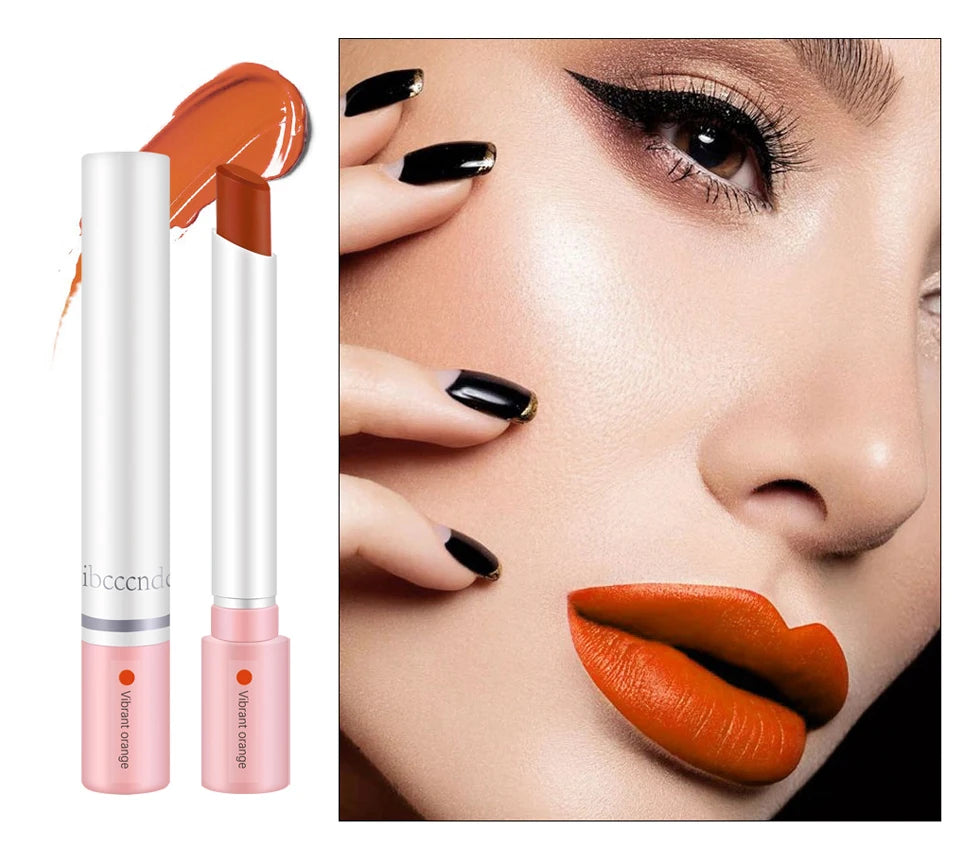 4 Pcs Cigarette Lipstick Set Matte Lip Gloss Long Lasting Waterproof Nude Lip Tint Lip Stick Tube Cosmetics Christmas Gift